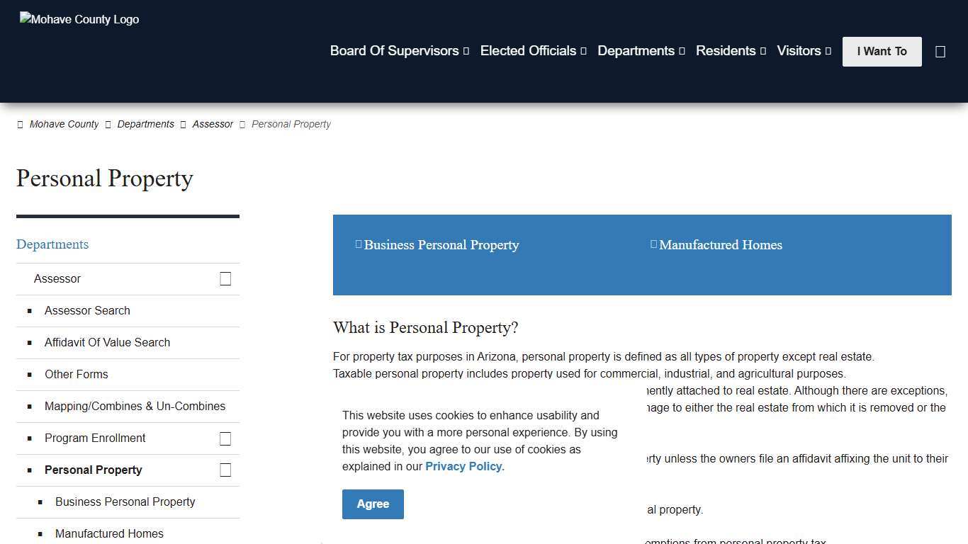 Personal Property Mohave County