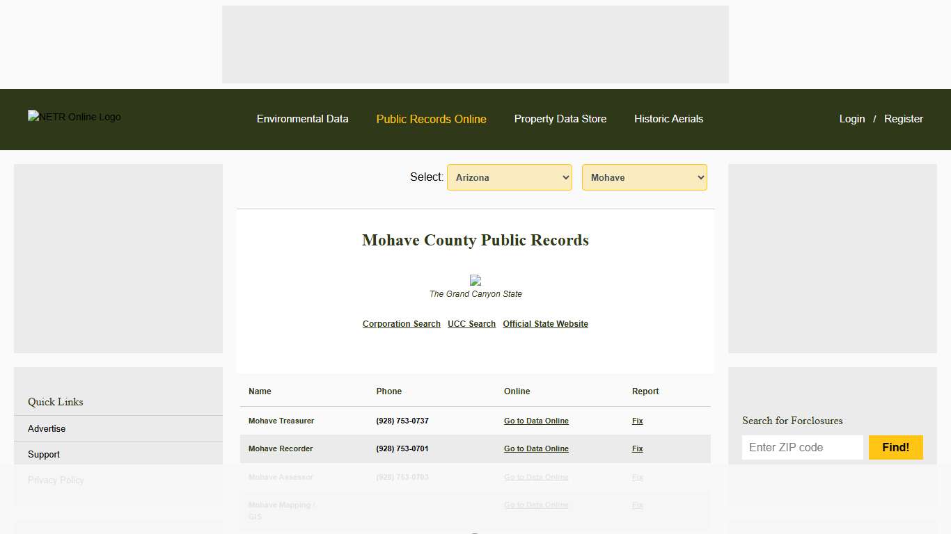 NETR Online • Mohave • Mohave Public Records, Search Mohave Records, Mohave Property Tax, Arizona Property Search, Arizona Assessor